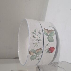 Savoir Vivre Luscious Set of Two Strawbery Theme Dessert/Cereal/Casserole Bowls